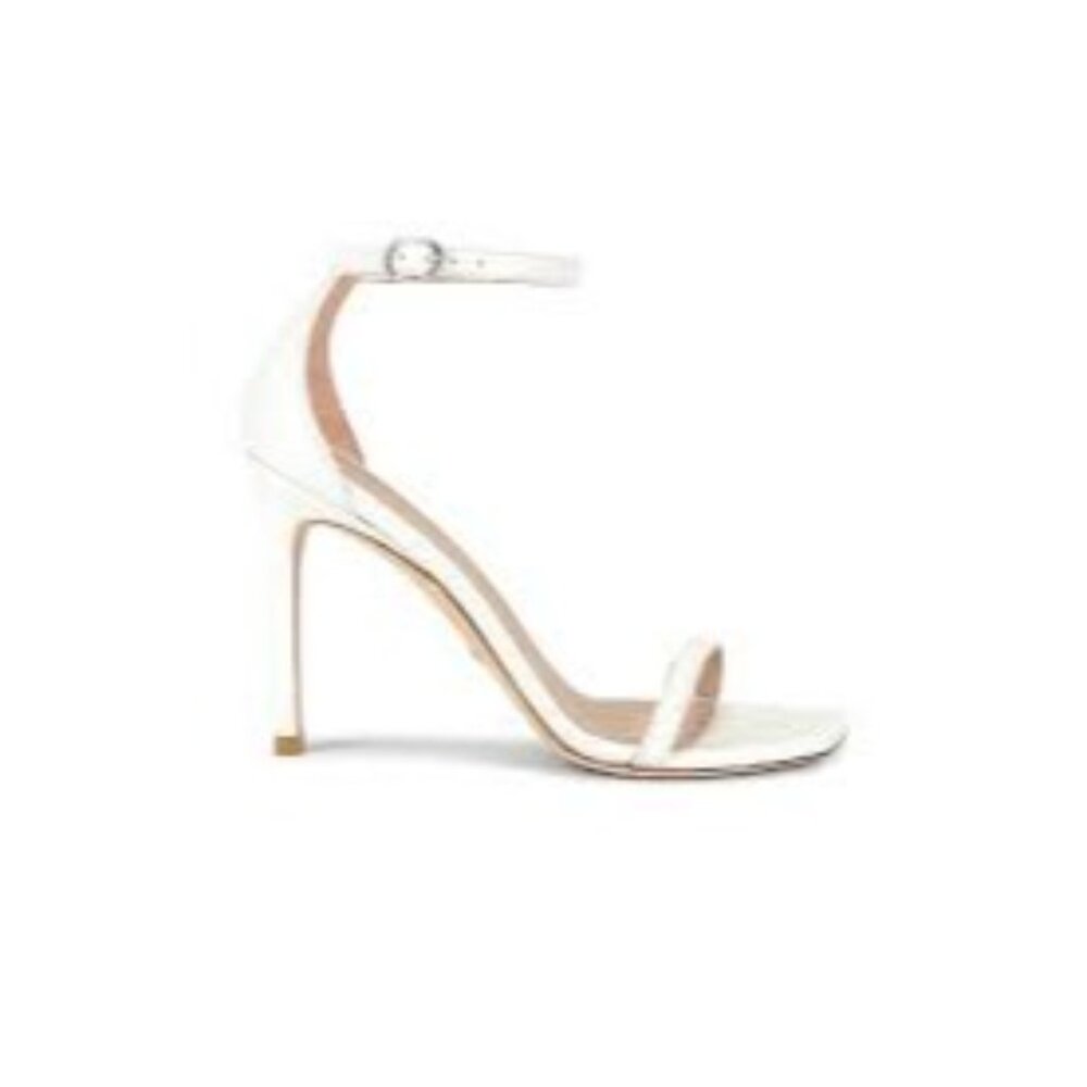 Stuart Weitzman Nudistcurve 100 Sandal in White